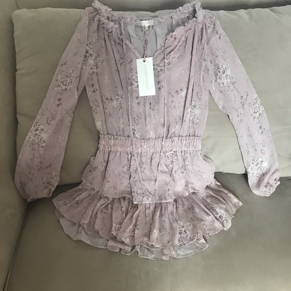 ‼️SOLD‼️ LoveShackFancy Popover Dress in Woodrose - Picture 4 of 6
